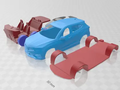 Acura CDX 2016 - Separate Parts STL Model 3D print model