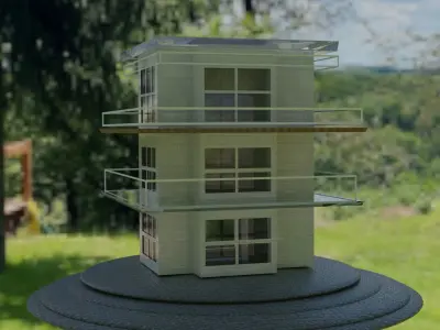 building tall tower 3D model
