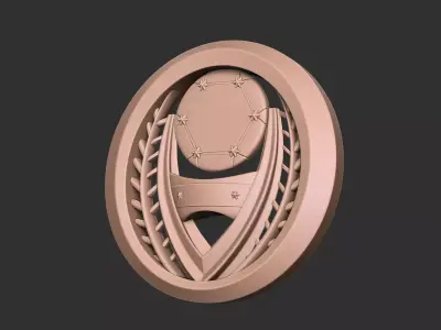 Luxury Gold Emblem 3D print model