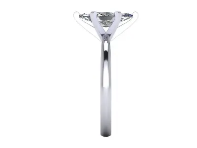 Solitaire Diamond Fashion Ring R5 3D print model buy