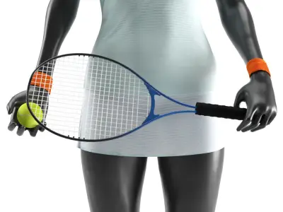 Tennis Woman Mannequin 3D model