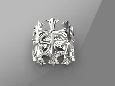 Cross Ring 3d Model 3D print model