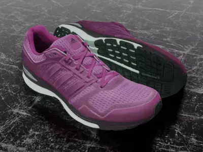 ADIDAS 3D SHOES - PINK - SUPERNOVA Low-poly 3D model