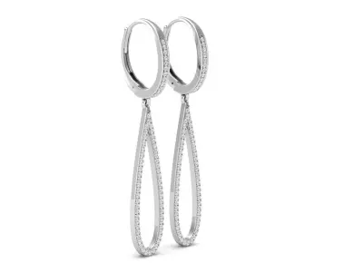 AV 475 Ladies Teardrop Dangling Earrings 3D print model