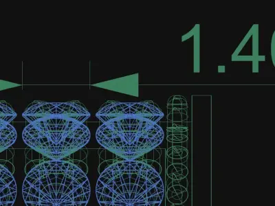 BANGLE BRACELET Roberto Coin 3D model