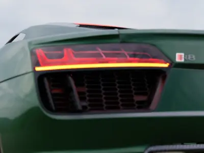 Audi R8 V10 plus Low-poly 3D model