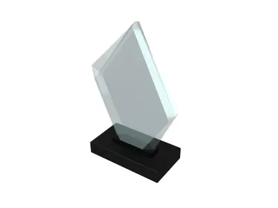 Glass Trophy v1 002 Low-poly 3D model