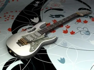 Ibanez jem7vwh Guitar 3D model