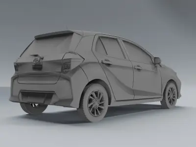 Toyota Agya 2023 3D Model 3D model