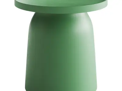 scandinavian small round coffee table 3D model