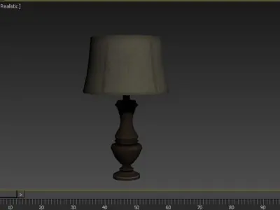low poly AR vr lamp Low-poly 3D model