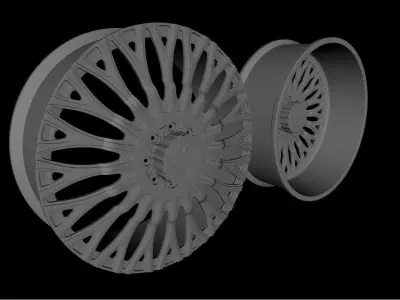 Wheel Amani Forged Napoliano Dually Low-poly 3D model