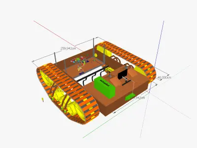 AT traction engine IC 3D model
