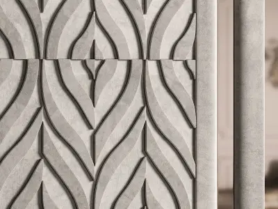 Panel 3D model 9