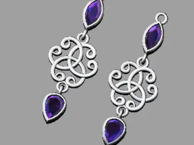 filigrri earing 3D print model