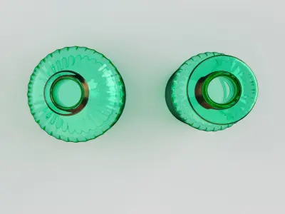 nkuku chara glass bottles 3D model