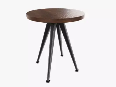 Coffee table round 01 3D model
