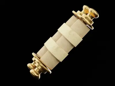 Ancient Scroll Low-poly 3D model
