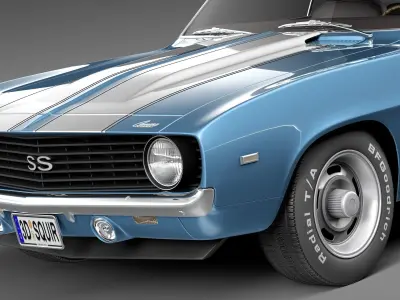 Chevrolet Camaro SS CG 1969 3D model