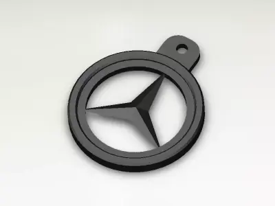 Mercedes keychain 3D print model purchase