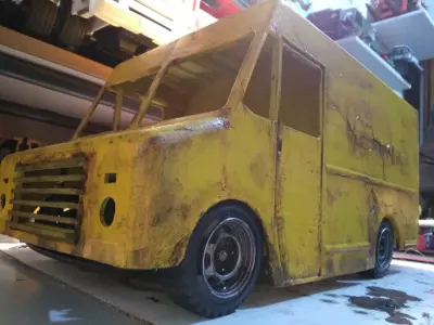 RC truck body delivery 1 10 scale 3D print model