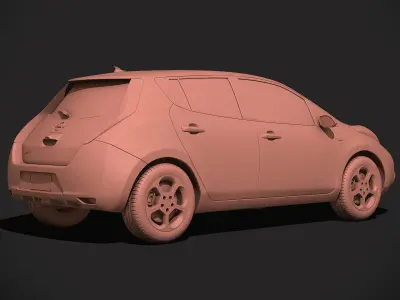  Nissan leaf 3D model