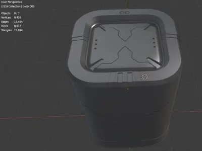 sci fi item Free 3D model