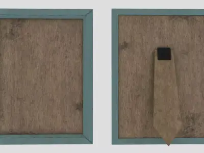 Modern Picture Frame Low-poly 3D model