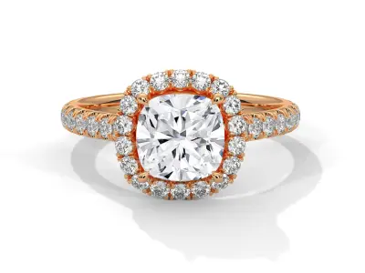 solitaire ring with detail images and 360 render videos 34 3D print model