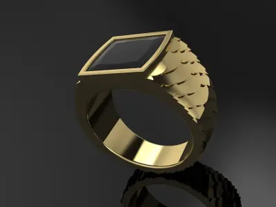 Ring Snake Texture Piton 3D print model