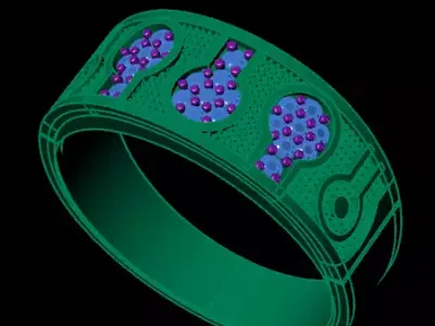 free jewelry ring Free 3D print model order