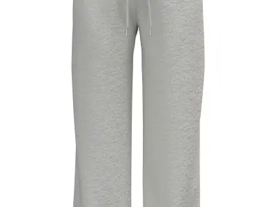 Female cotton sweatpants 3D model