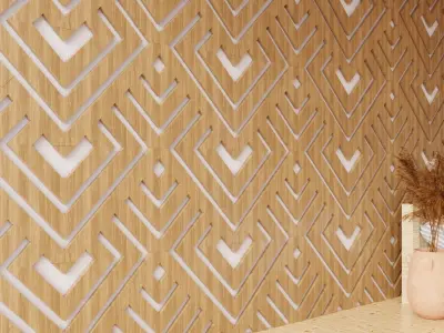 Wall wood seamless set2 V29 3D model