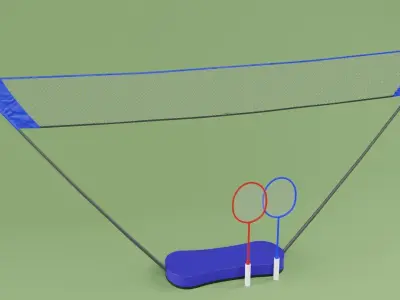 Mini Badminton 3D Model Free 3D model