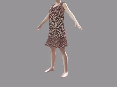 Sport Dress Low-poly  Low-poly 3D model
