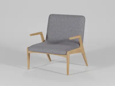 Politura Armchair 65x63x75 Low-poly 3D model
