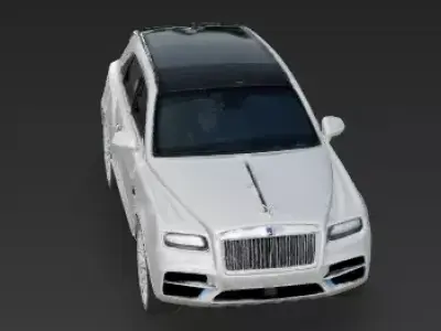 Pristine Pearlescent Luxury SUV 3D Model Low-poly 3D model