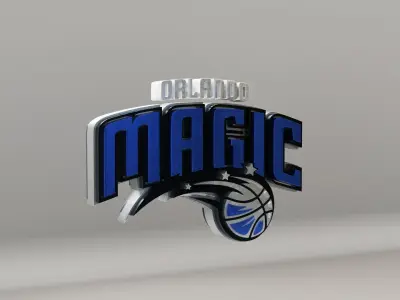 NBA Orlando Magic Logo 3D model