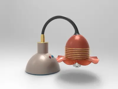 Flower Lamp 3D print model