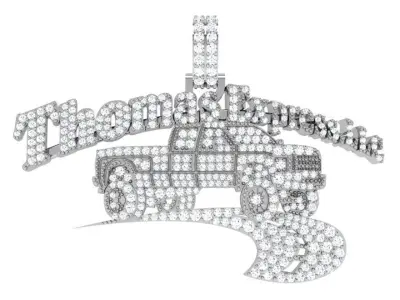 Car Diamond Pendant 4584 3D print model