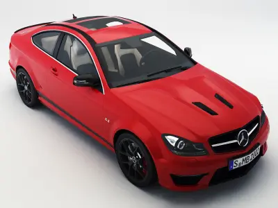 Mercedes-Benz c63 AMG edition 507 Low-poly 3D model