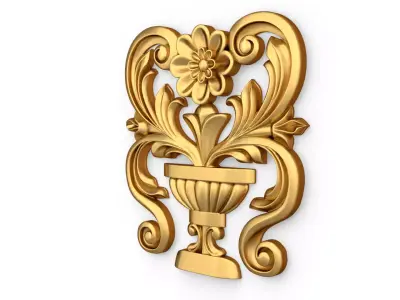 carved classic decorative ornament cnc 3d printing stl 49 3D print model