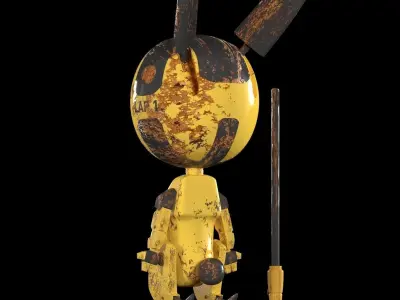 Little Bot Bunny 3D model