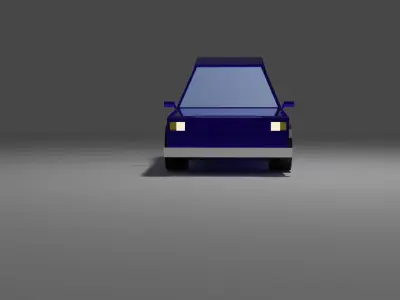 low poly car Low-poly 3D model V3