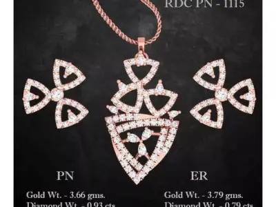 Pendant Earrings combo - 1115 3D print model