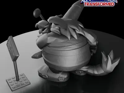 BIG THE CAT - SONIC and ALL-STARS RACING TRANSFORMED Free 3D print model