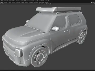 Hyundai Inster Cross 2025 3D model by ms3ddesignstudio