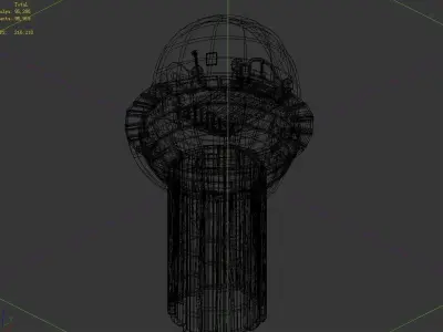 gAME Wood Stitch House - Tower 02 3D model