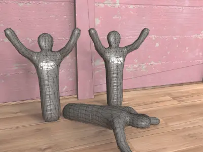 Manecen pair of inflatables 3D model