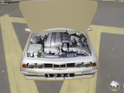 Drift Car Low Poly PBR Low-poly 3D model